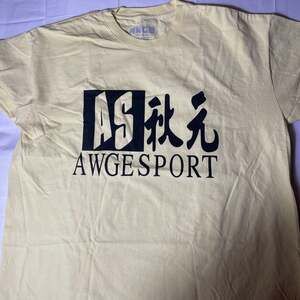 ASAP ROCKY x AWGE Sport Kanji Logo Tee Yellow